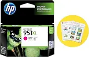 HP 951XL Genuine Original High Yield Magenta Ink Printer Cartridge works with HP Officejet Pro 8100 ePrinter series, HP Officejet Pro 8600 e-All-in-One series - (CN047AA)