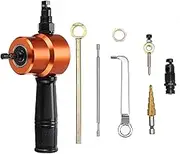ZFGVGNMTYA 8Pcs Upgrade Double Headed Sheet Metal Cutting Nibbler Drill Attachment Metal Cutter Tool Electric tool accessories