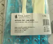 Karter Scientific 208U2 (Single) - Test Tube Rack, Plastic, 15/18mm, 50 Holes