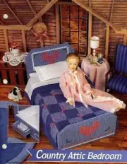 NEW ANNIES FASHION DOLL COUNTRY ATTIC BEDROOM PC PATTERNS OOP