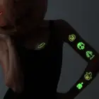 10 pcs Fluorescence Glowing Spider Web Stickers Glow-in-the-dark Stickers Party