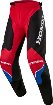 Alpinestars Honda Racer Iconic Motocross Pants, black-white-red, Size 38 for Men Black White Red