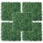 Unbranded Artificial Hedge 20"W Plastic Indoor/Outdoor Boxwood Grass in Green