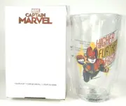 Captain Marvel Pint Glass Higher Further Faster Exclusive Funko Beer Cup Drink