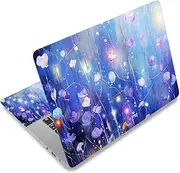 Laptop Stickers Decal,12 13 14 15 15.6 inches Netbook Laptop Skin Sticker Reusable Protector Cover Case for Toshiba Hp Samsung Dell Apple Acer Leonovo Sony Asus Laptop Notebook (Blue Purple Flower)