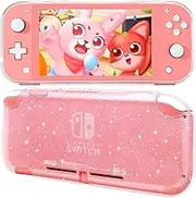 Switch Lite Case for Nintendo Switch Lite, Protective Case Cover for Nintendo Switch Lite Games Shockproof TPU Slim Skins Protective Cover Switch Lite Accessories Case Protector - Crystal Glitter