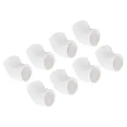 8Pcs 45 Degree Elbow Pipe Fittings 1 Inch UPVC Fitting Connectors White