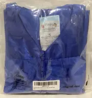 Happy Graduates Graduation Set Cap & Gown Shiny Blue 3' - 3’9” NEW