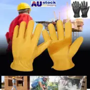 Premium Cowhide Leather Safety Work Gloves Rigger Gloves Gardening Pruning Thorn