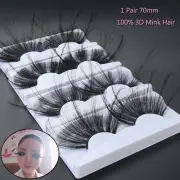 Criss-cross Lash Extension 70mm Lashes 100% 3D Mink Hair False Eyelashes