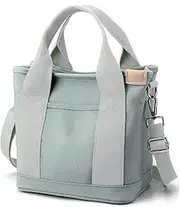 [MINGRI] 2023 Canvas Tote Bags Handbag Women Large Capacity Multi-pocket Handbag Tote Bag with Pockets,Small Japanese Canvas Tote Bag