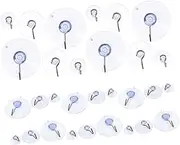WATIIFUFU 30pcs Suction Cup Hooks Strong Wall Hanging Hooks for Bathroom and Kitchen Removable Vacuum Hangers for Tile for Towel Loofah Utensils