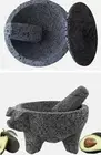 PIG Molcajete With Lid Mortar & Pestle Salsas & Spices Mexico Handmade New