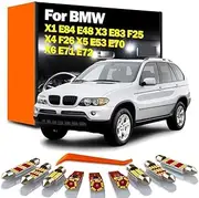 LED Interior Dome Map Trunk Light Kit, For BMW X1 E84 E48 X3 E83 F25 X4 F26 X5 E53 E70 X6 E71 E72 Car Accessories