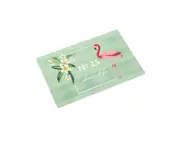 Waterproof Table Mat Palm Leaf Flamingo Place Mats Coasters - E