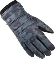 [WRITWAA] Fashionable Camouflage Gloves Plush Fleece Windproof Waterproof Touch Screen for Cold Weather