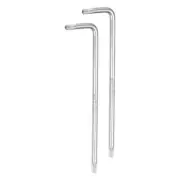 2pcs T20 Tamper Proof Torx Star Key Wrench 4.02" Long Arm Carbon Steel