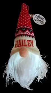 Light Up Christmas Gnome Ornament - Hailey