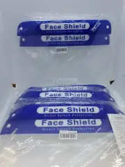 8 Pack Direct Splash Protection Full Face Plastic Shield Face Covering