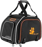 WeiLaiKeQi Pet Carrier for Air Travel, Portable Soft Bag for Dogs and Cats
