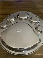 Eris Bengali 6 Section Stainless Steel Dinner Plate