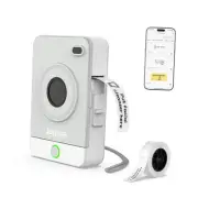 Label Maker Machine with Tape, OP1 Mini Sticker Printer for Home, Bluetooth