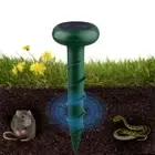 Ultrasonic Mouse Repellent Screw-Shape Stakes Snake Away for Lawn Garden Yard