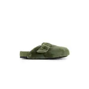 [BIRKENSTOCK 1774] Mocassini Boston in shearling Green