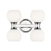 Z-Lite Artemis 4 Light Vanity, Chrome/Matte Opal - 494-4V-CH