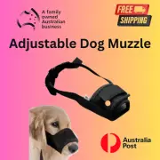 Adjustable Pet Dog Muzzle Bark Bite Mesh Mouth Cover Grooming Anti Stop Chewing