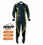 Grey One Piece Cordura Suits Go Kart Racing Suit Adult Karting Suit Multicolor