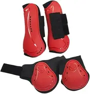 Zxpjkyu 4Pcs Open Front Fetlock Boots for Equestrian Activities, M