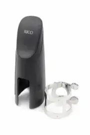 Rico Ligature & Cap, Baritone Sax, Nickel Plated