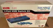 TRENDNET 4 PORT KVM SWITCH KIT **NEW IN BOX** (PCR49)