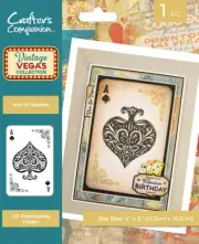 Crafters Companion Vintage Vegas ace of spade embossing folder