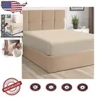Luxurious 400 Thread Count Twin Fitted Sheet - 100% Cotton Sateen Deep Pocket