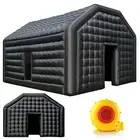 Large Black Inflatable Night Club 6x5x3.6M Inflatable Party Tent & Logo Area