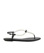 Amalia flat sandals 36 Black