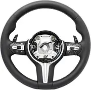 Car Steering Wheel ，Compatible With BMW X3 X4 X5 M3 M5 M6 F01 F02 F06 F07 F10 F11 F12 F14 F15 F16 F22 F30 F31 F32 F80 E90 E91 Car Accessories(E90)