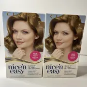 Clairol Nice n Easy LOT Permanent Hair Dye Color # 7 Dark Blonde Blond 2 Boxes