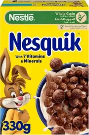 Nestle Nesquik Chocolate Flavoured Cereals, 330g free shipping world wide