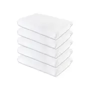 5PK Jason Commercial White J-Dry Supreme Bath Towel Home/Bathroom Cloth 70x140cm