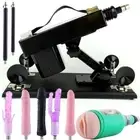 Automatic THRUSTING Sex Machine Telescopic 3XLR Dildo Vibrator 8x Attachments