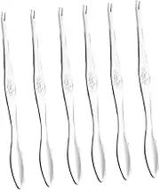 SHOWERORO Eating Crab Tool Set 6pc Stainless Steel Crab Needle Forks Seafood Picker for Home Restaurant and Picnic