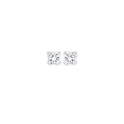 Alora 14ct White Gold 1/2 Carat Tw Lab Grown Diamond 4 Claw Stud Earrings