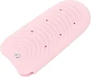 Baluue Flat Iron Pouch Heat Resistant Silicone Curling Iron Holder Compact Travel Storage Bag for Hair Tools