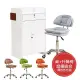 【AT HOME】功能桌椅組-2尺白色收納多功能桌/工作桌+升降椅 現代簡約(卡昂)