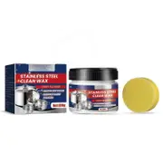 unbrand Stainless Steel Clean Wax, Magical Nano-Technology Stainless Steel Cleaning Paste, Stainless Steel Cleaner and Metal Polish, Stainless Stee...
