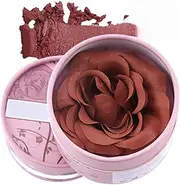Flower Beauty Blush | 3D Petal Rose Blush,3.5g Fragrance Highlighter Natural Scented Pigmented For Smooth Nude Makeup Face Travel Bridal Stage Night-out