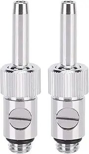 ZORZA 2Pcs M10 Fountain Nozzle Stainless Steel Fountain Nozzle Electroplated Silver Adjustable Silver Threaded Copper Fountain Nozzle for Outdoor Landscaping